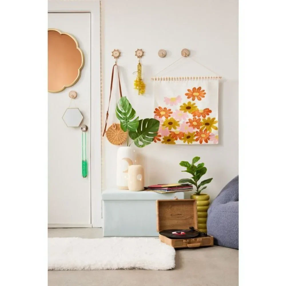 𝅺WILD Sage Boho Hexagon Gold Wall Mirrors With Chains 3 Pack - Picture 5 of 5